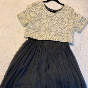 Anthropologie Lace and Chiffon Weston dress.